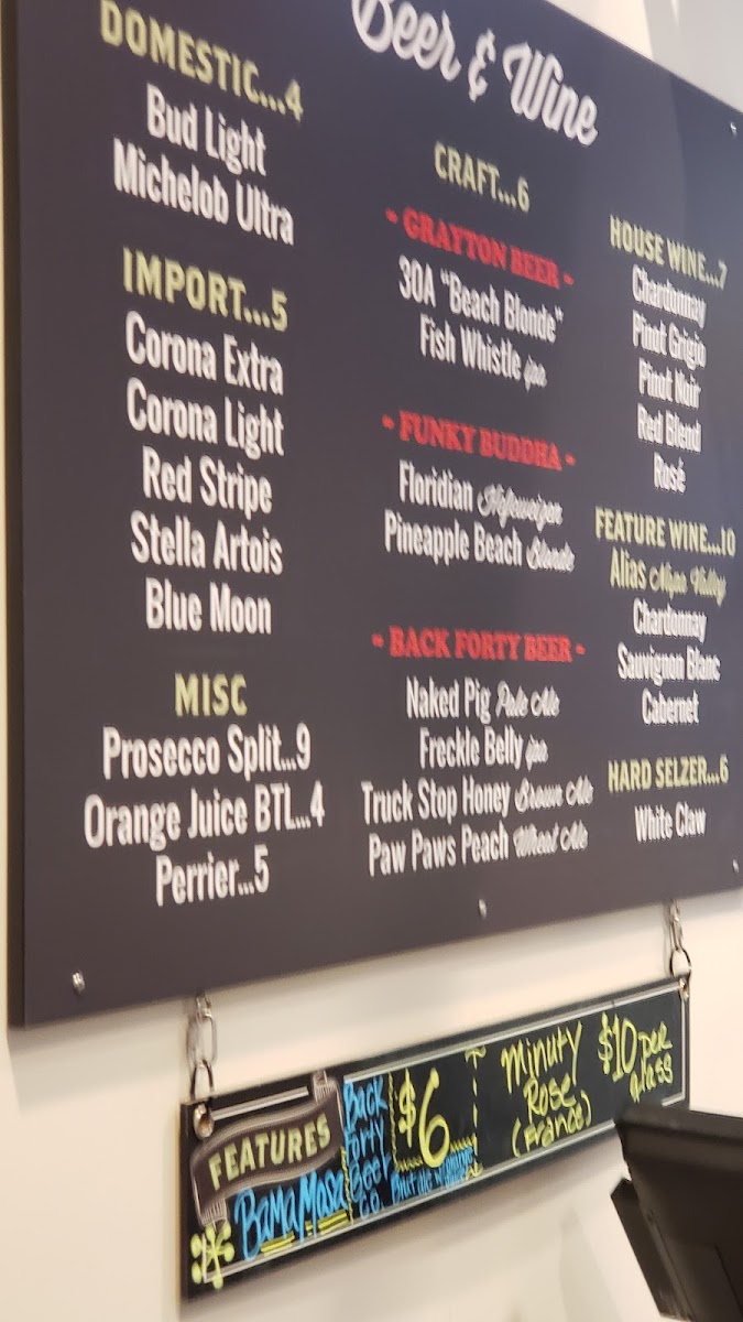 Menu Seagrove Village Market-10