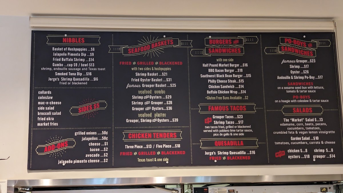 Menu Seagrove Village Market-5