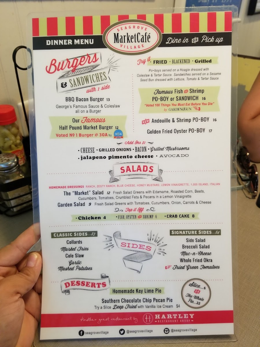 Menu Seagrove Village Market-7