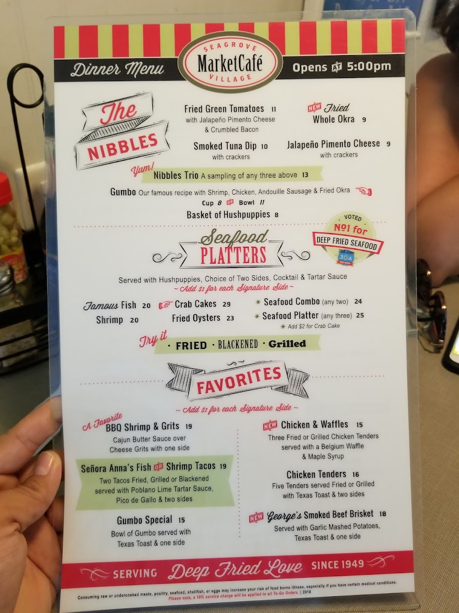 Menu Seagrove Village Market-8