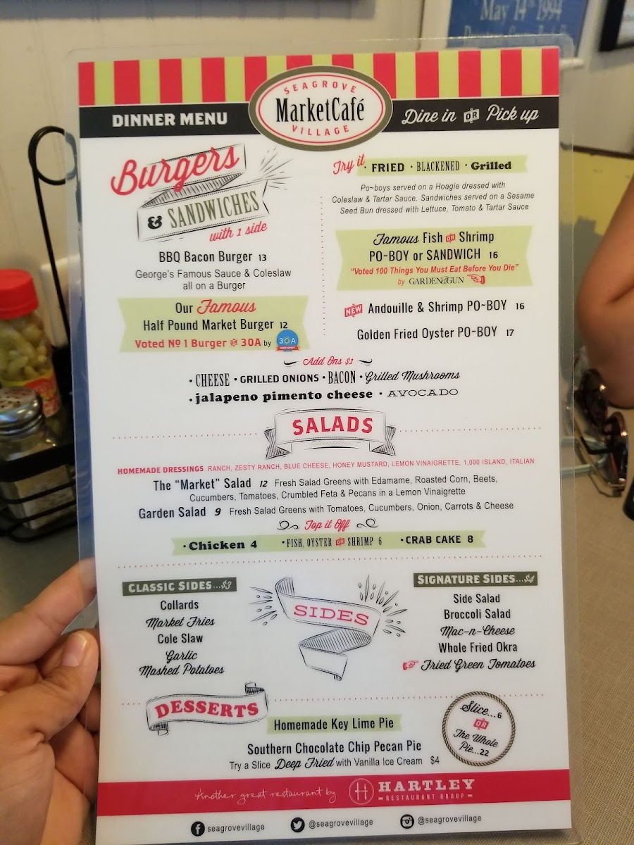 Menu Seagrove Village Market-9