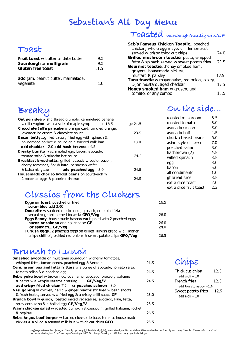 Menu Sebastian's Food & Wine-1