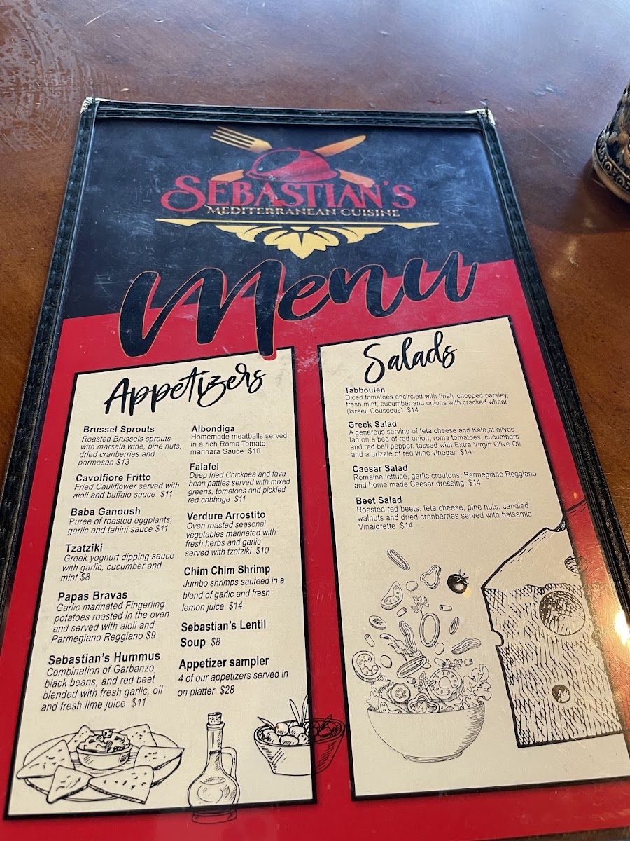 Menu Sebastian's Mediterranean Cuisine-5