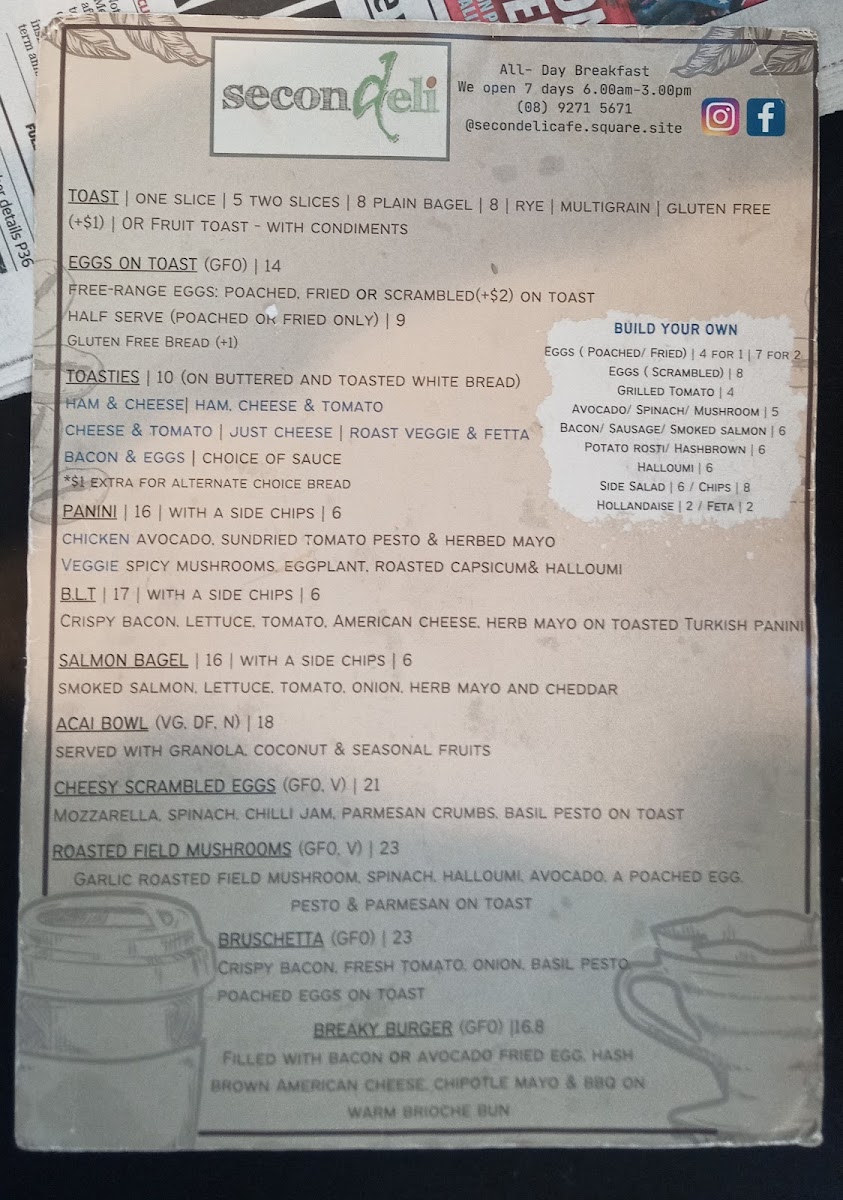 Menu Secondeli Cafe-1