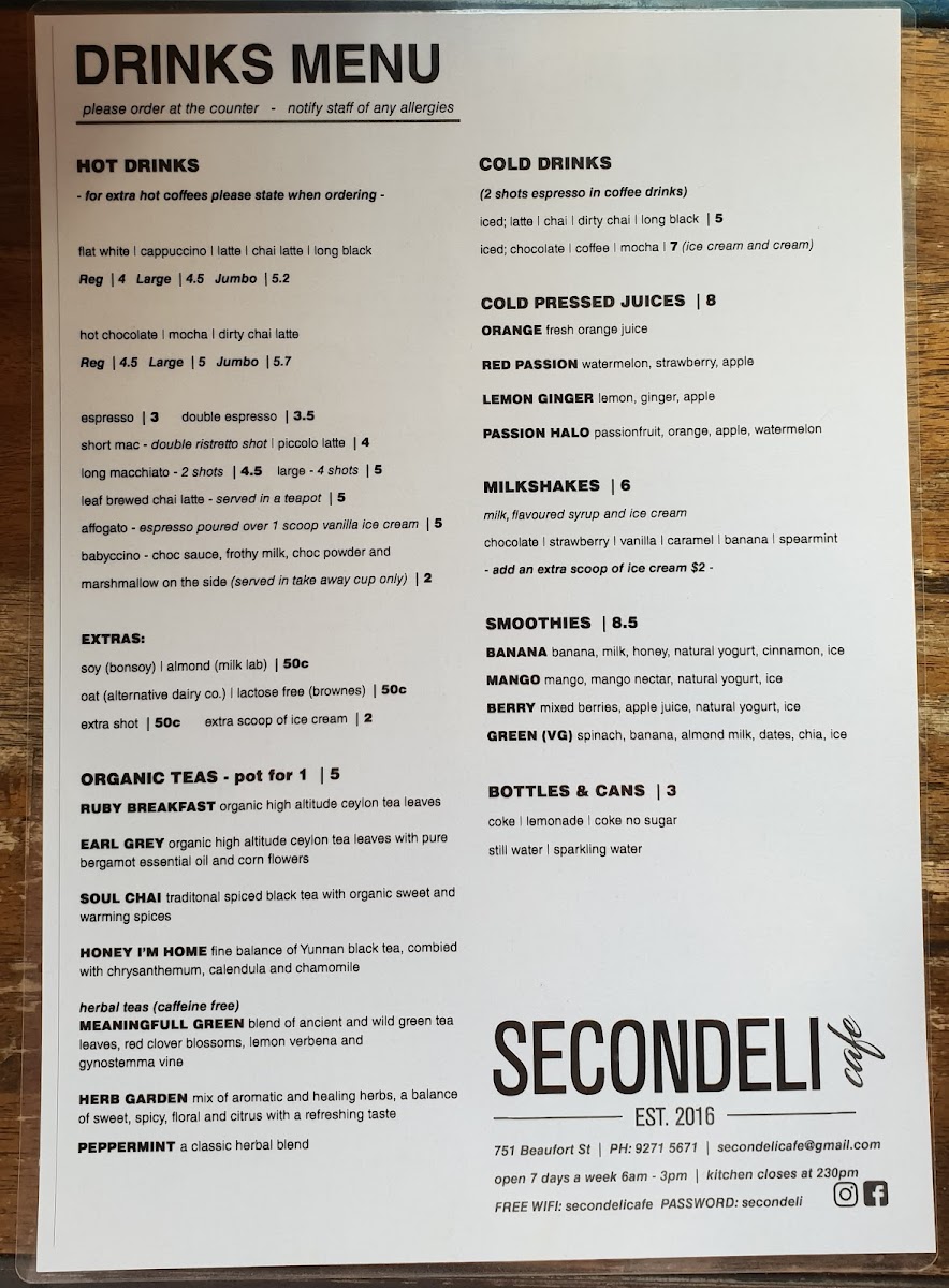 Menu Secondeli Cafe-10