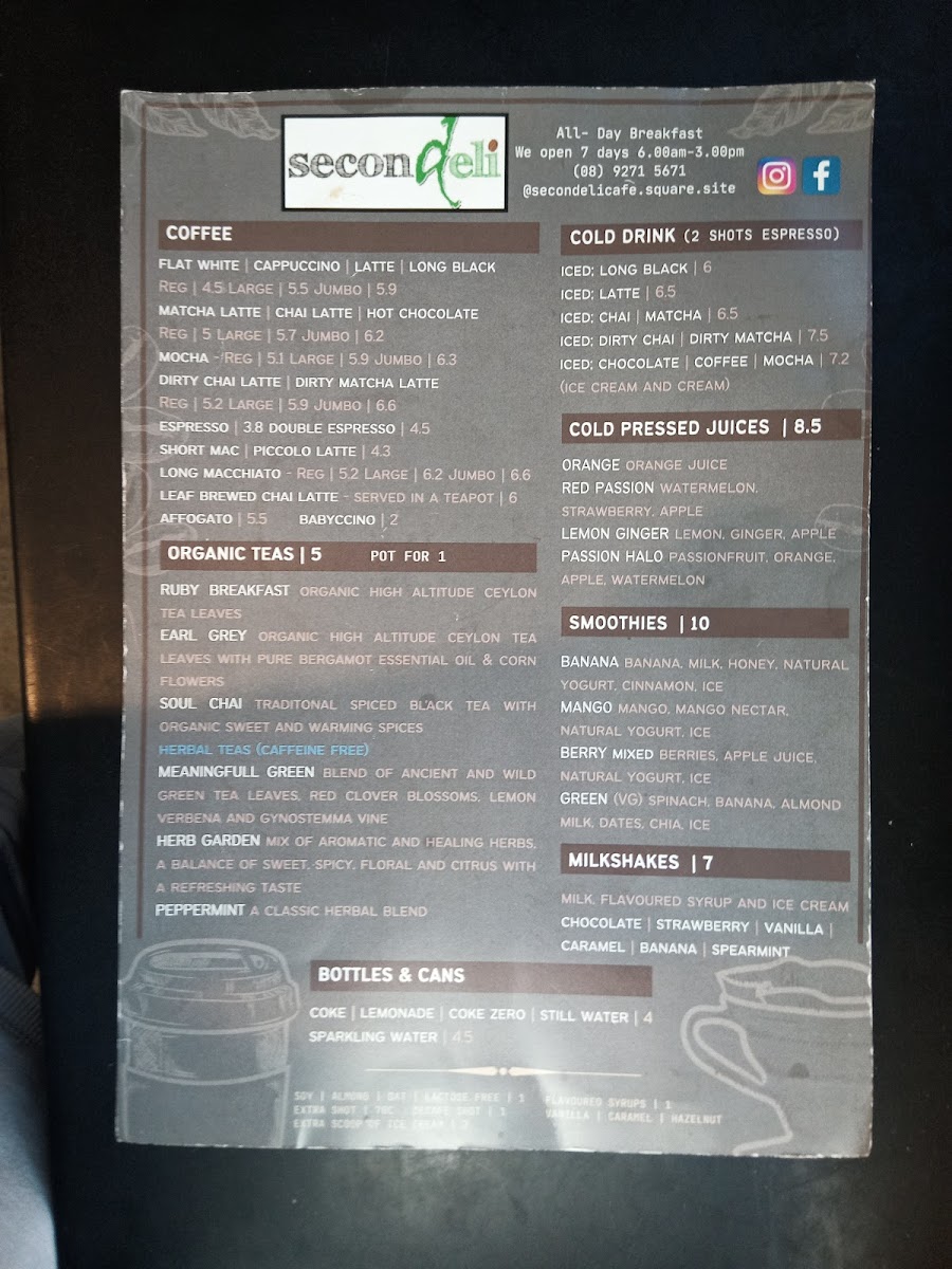 Menu Secondeli Cafe-2
