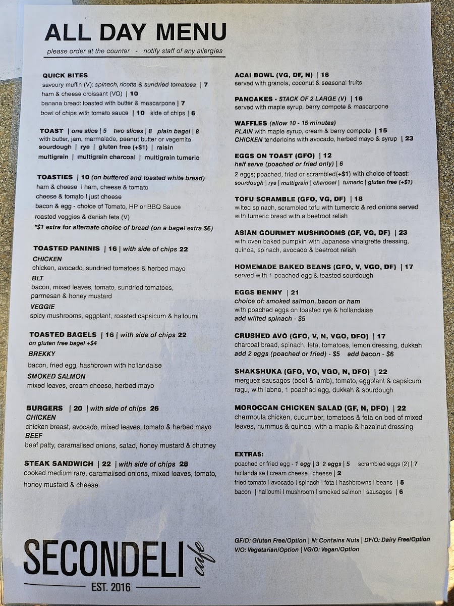Menu Secondeli Cafe-3