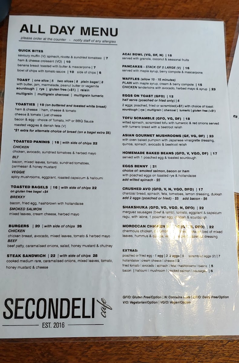 Menu Secondeli Cafe-5
