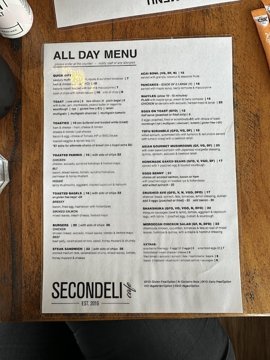 Menu Secondeli Cafe-7