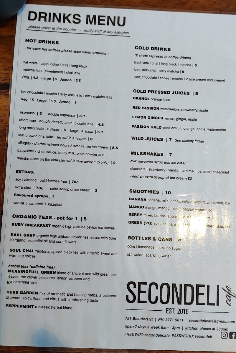 Menu Secondeli Cafe-9