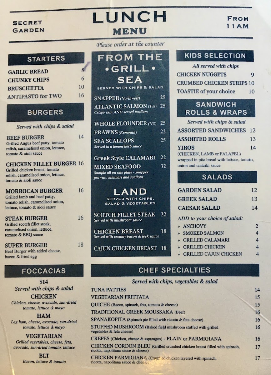 Menu Secret Garden Cafe & Patisserie-10