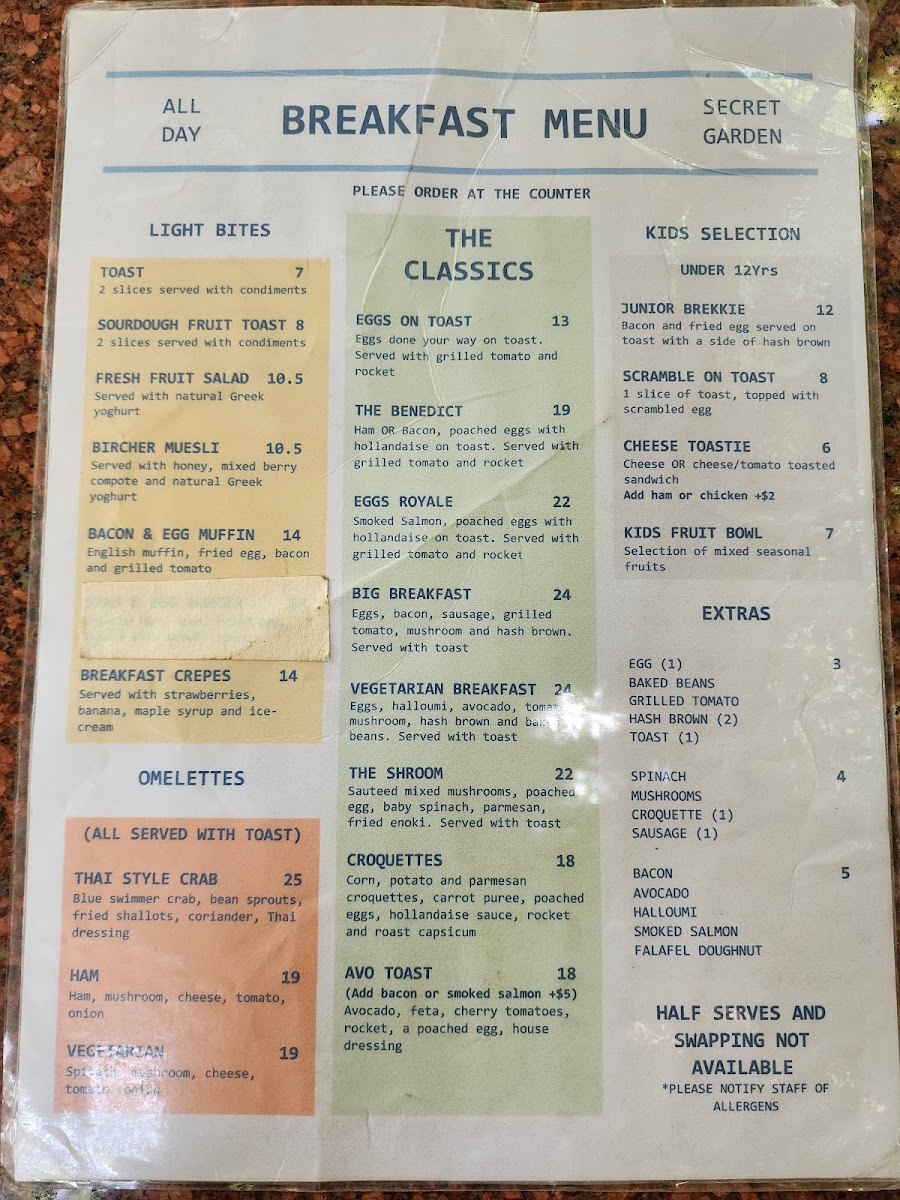 Menu Secret Garden Cafe & Patisserie-7