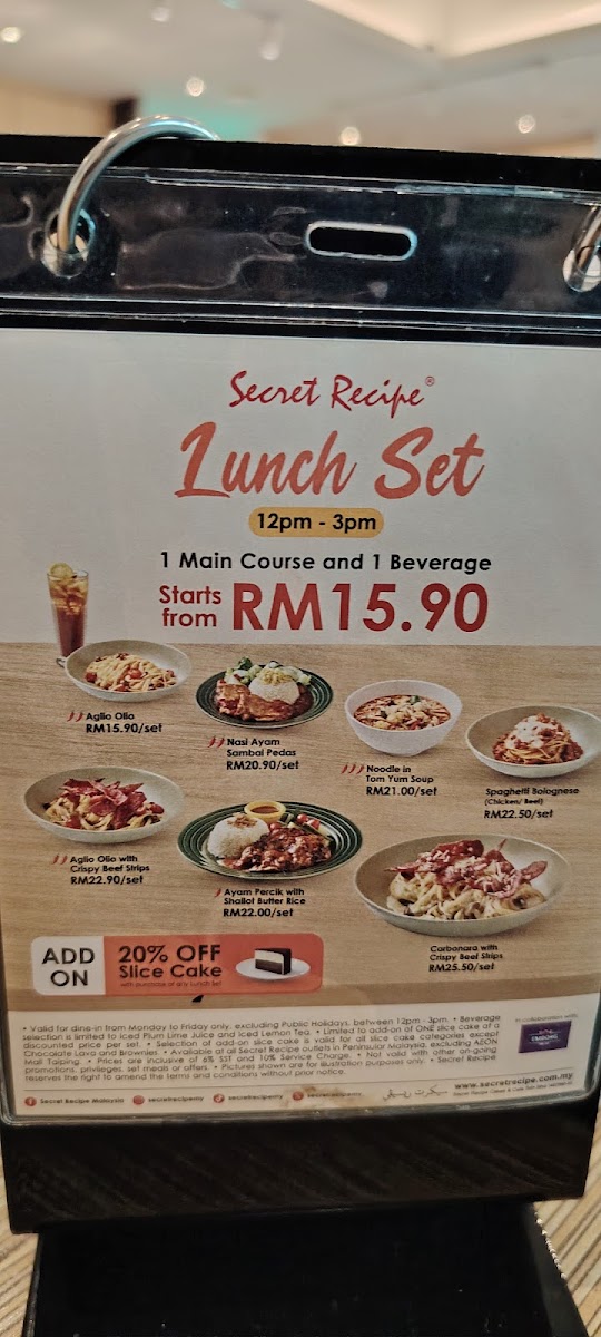 Menu Secret Recipe Nexus Bangsar South-3