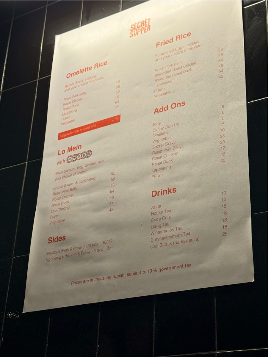 Menu Secret Supper Kerobokan-5