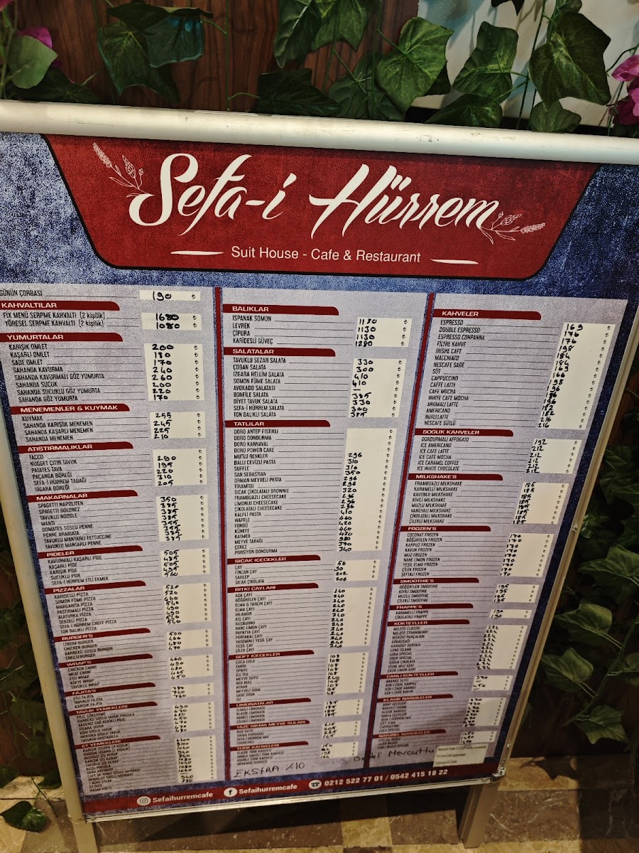 Menu Sefa-I Hürrem Cafe & Restaurant-3