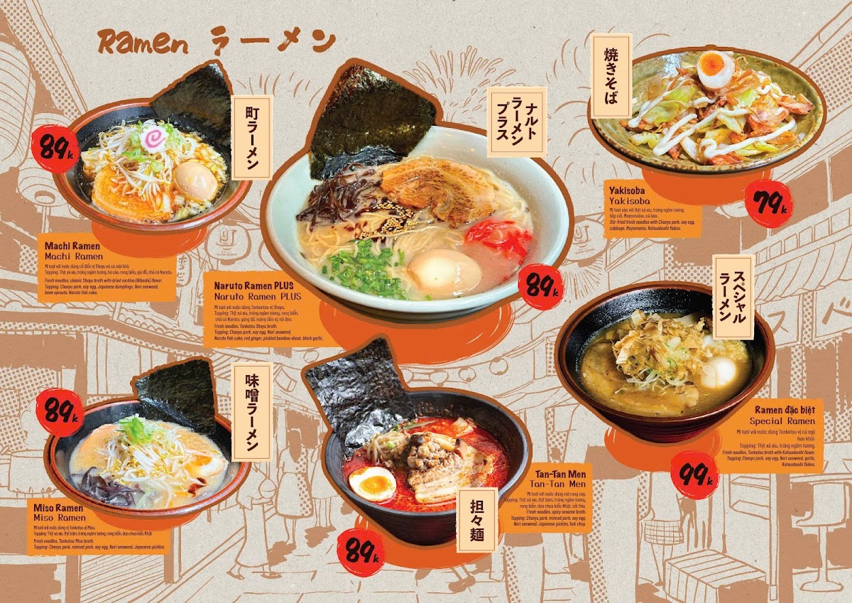 Menu Seichou Machi Ramen Trung Kính-2