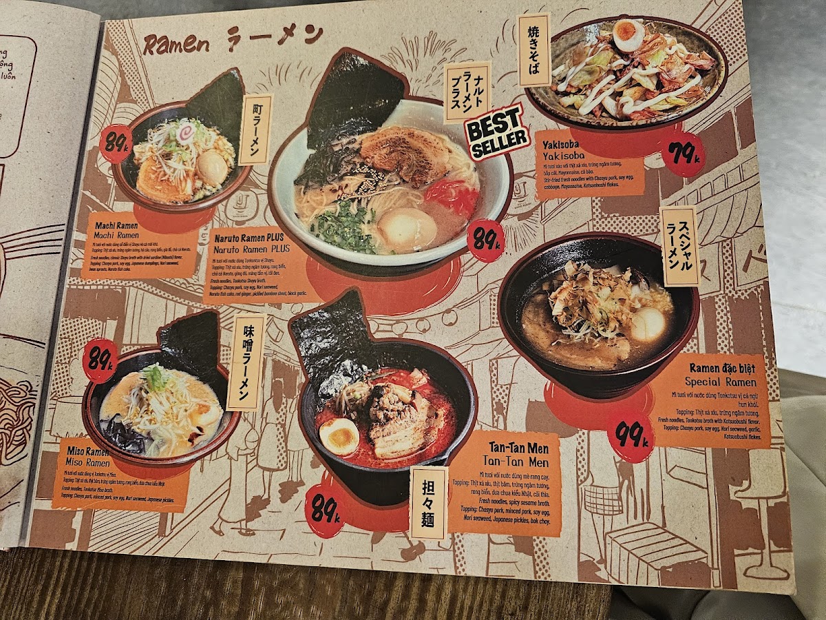 Menu Seichou Machi Ramen Trung Kính-6