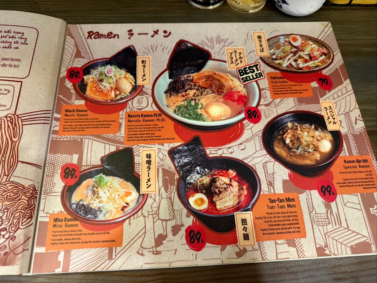 Menu Seichou Machi Ramen Trung Kính-8