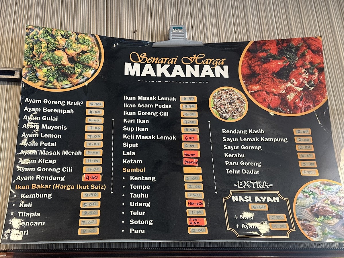Menu Selera De' Abang (Cash Only)-1