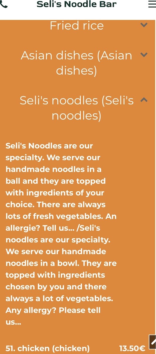 Menu Seli's Noodlebar-8