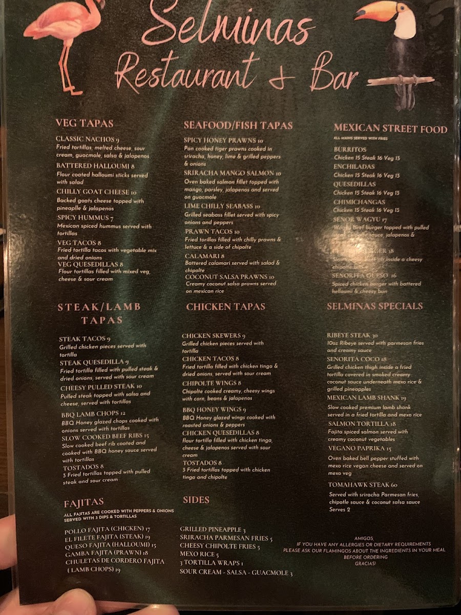 Menu Selminas Restaurant & Bar-1