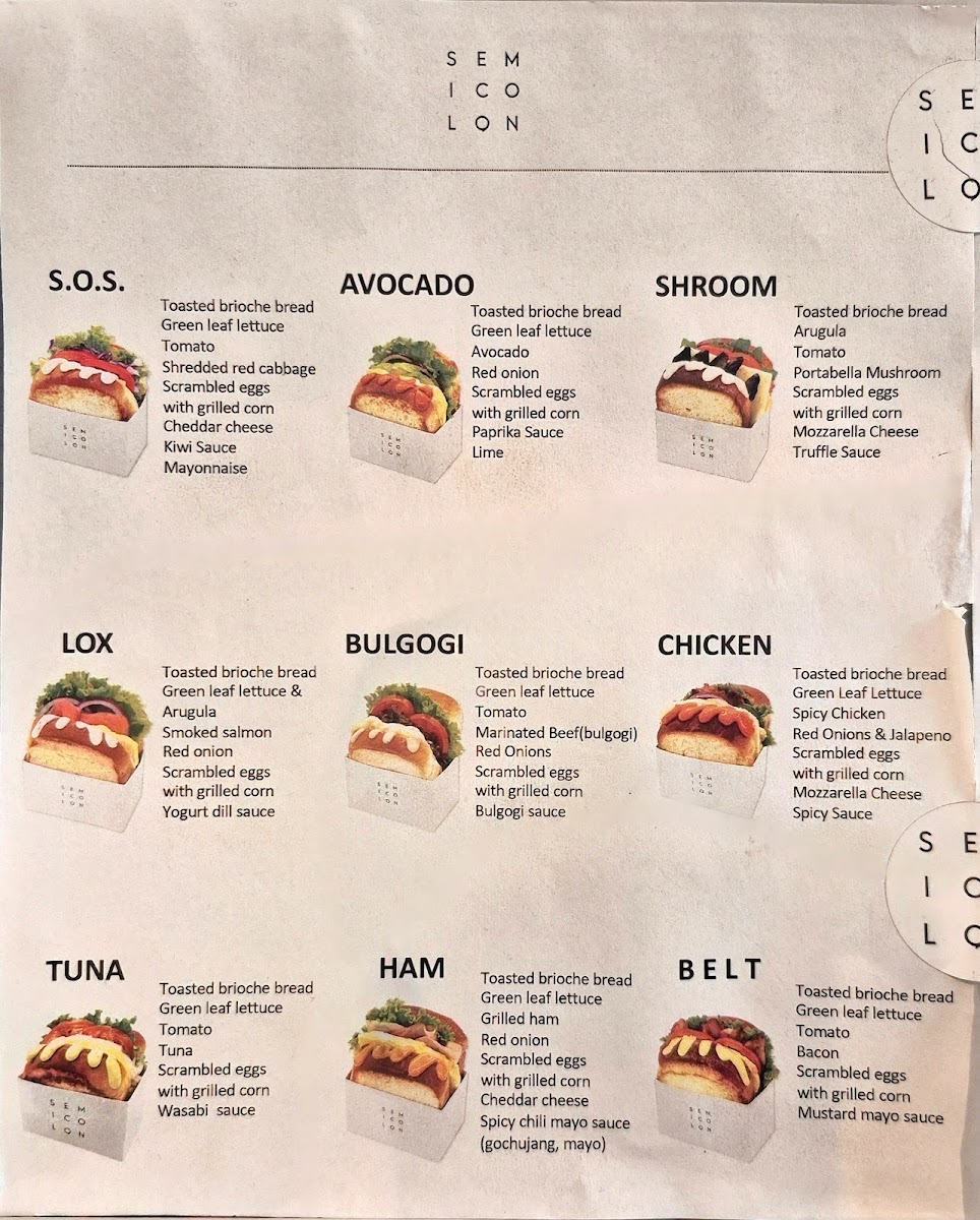 Menu Semicolon Cafe-3