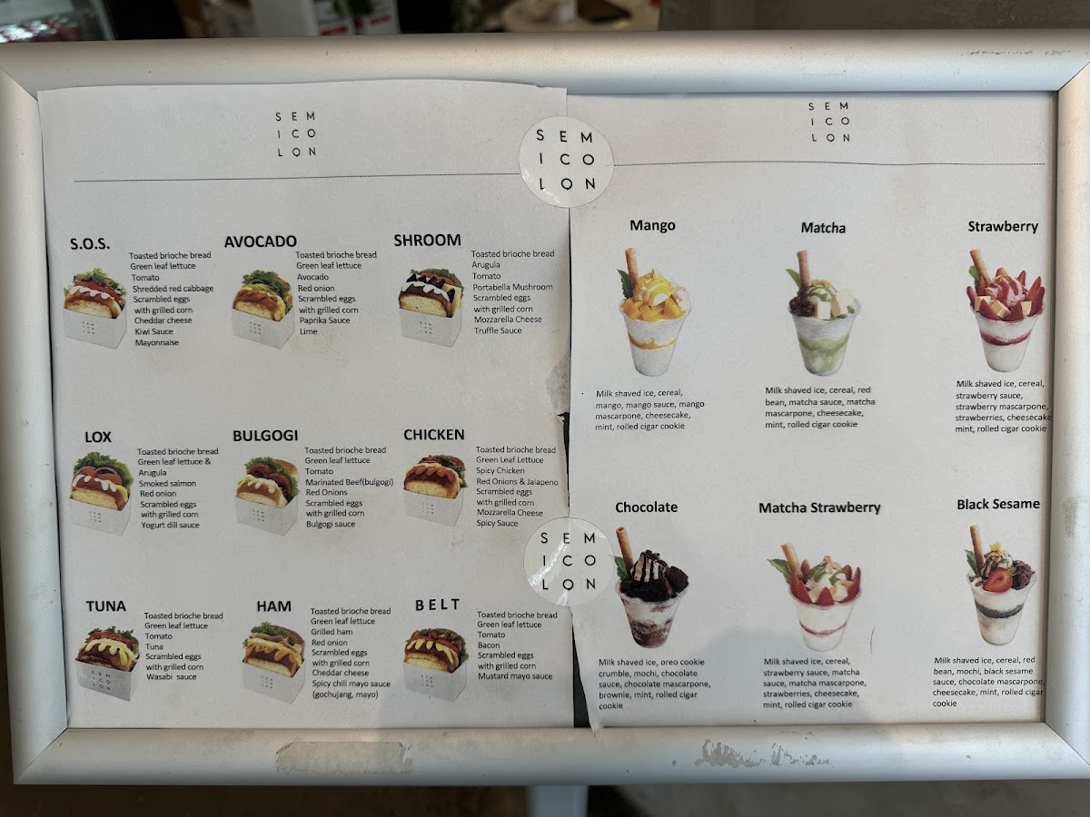 Menu Semicolon Cafe-7