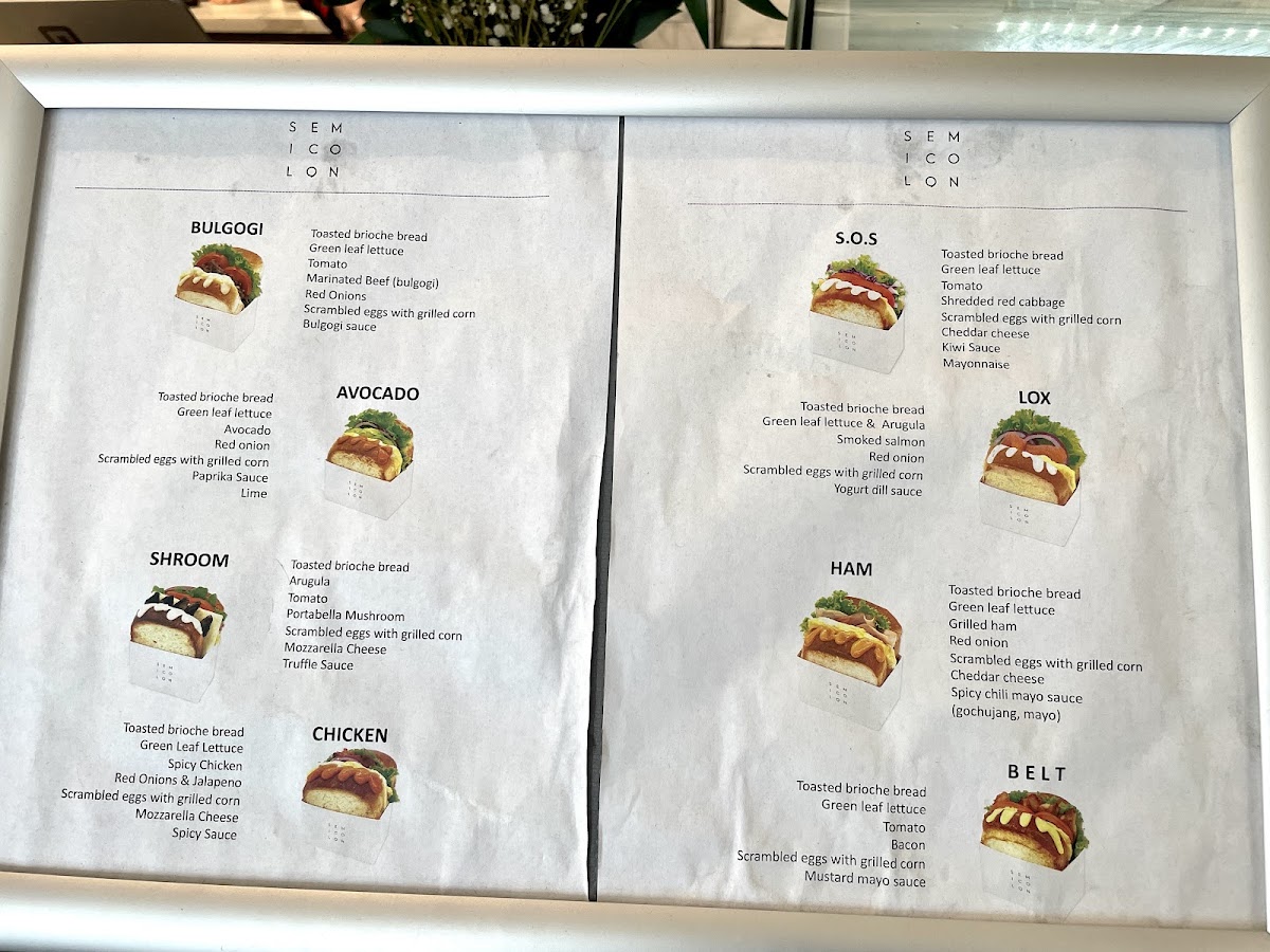 Menu Semicolon Cafe-8