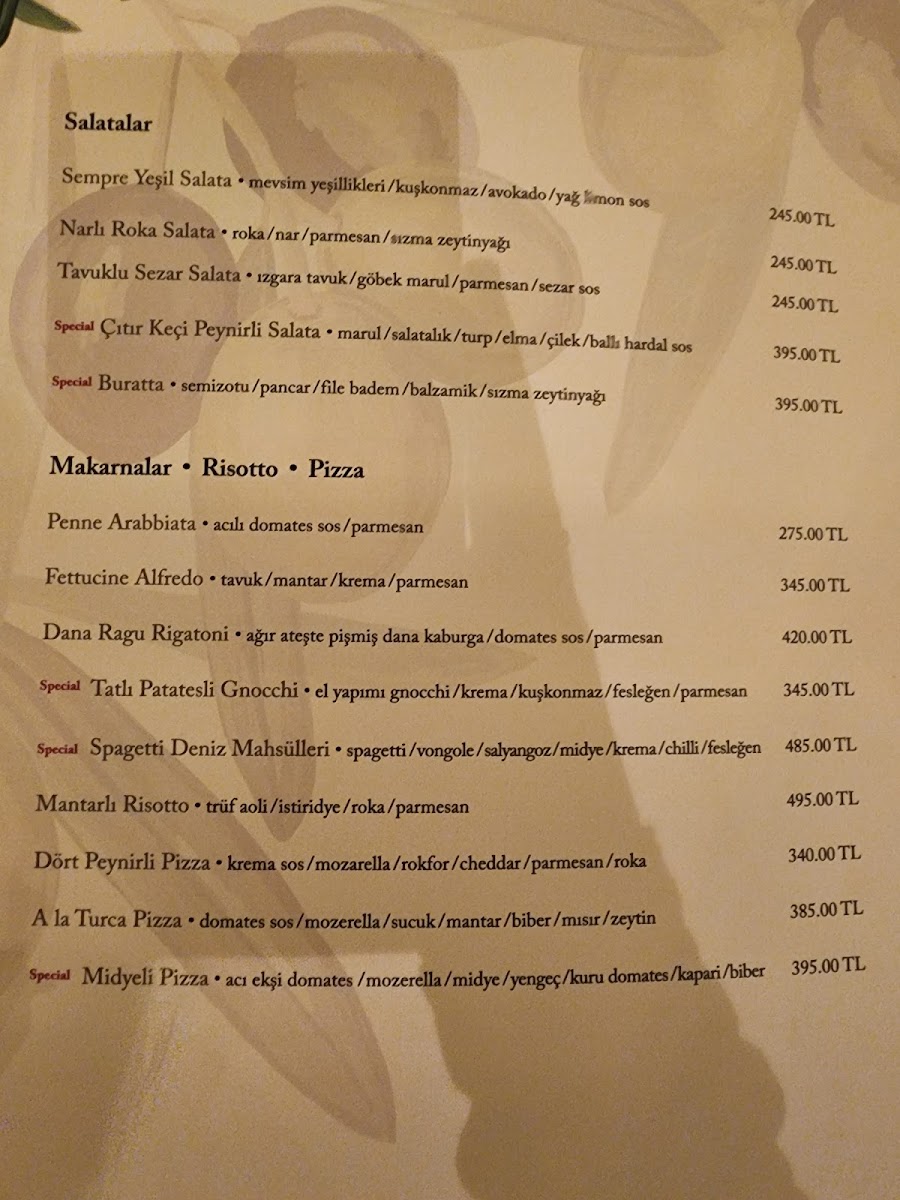Menu Sempre Ristorante Italiano-3