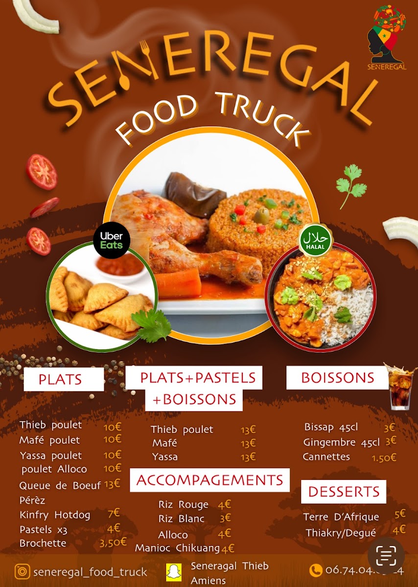 Menu Seneregal Restaurant Africain Amiens-1