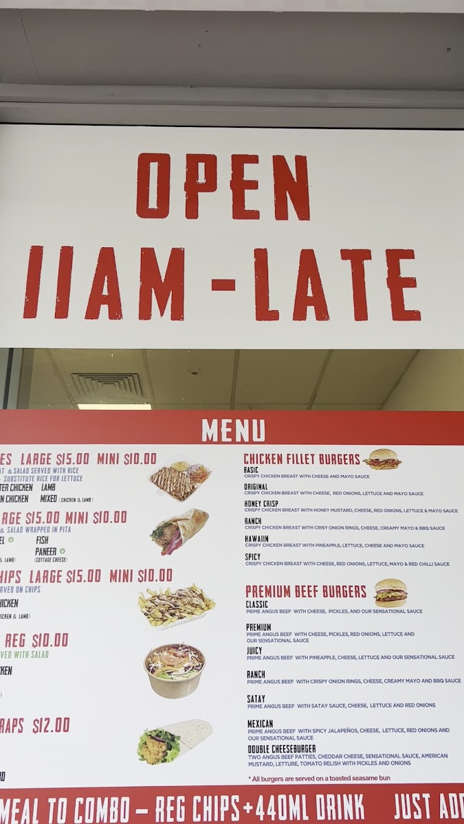 Menu Sensational Chicken / Nz Kebabs Otahuhu-8