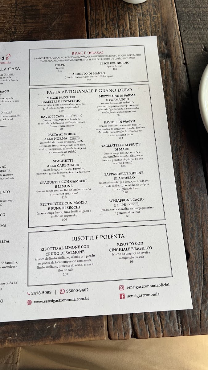 Menu Sensi-5
