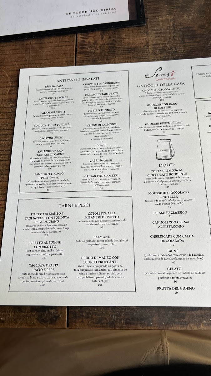 Menu Sensi-6