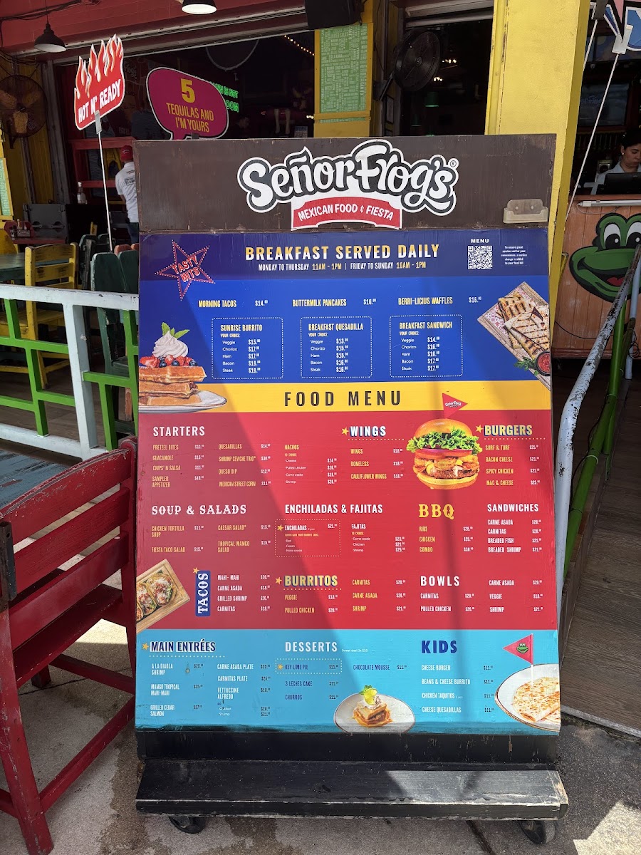 Menu Señor Frog's | Fort Lauderdale-1