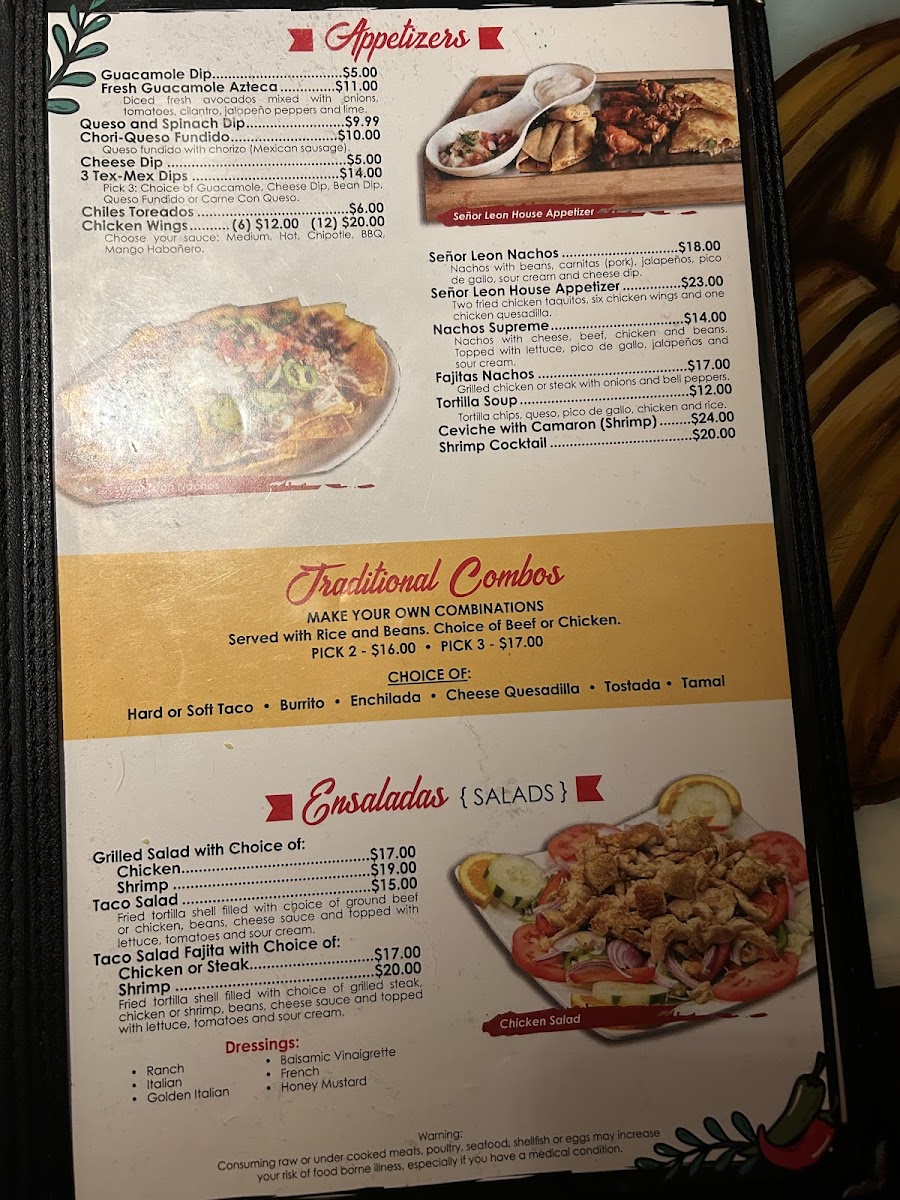 Menu Señor Leon Mexican Cantina & Grill-6