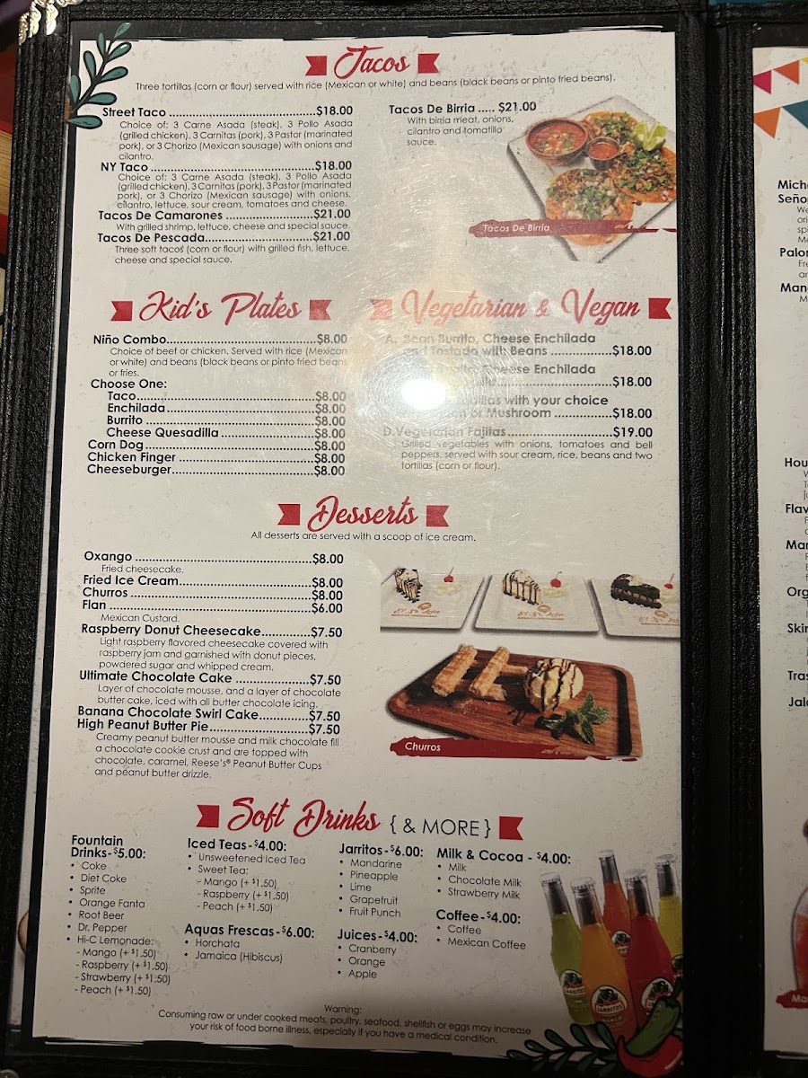 Menu Señor Leon Mexican Cantina & Grill-8