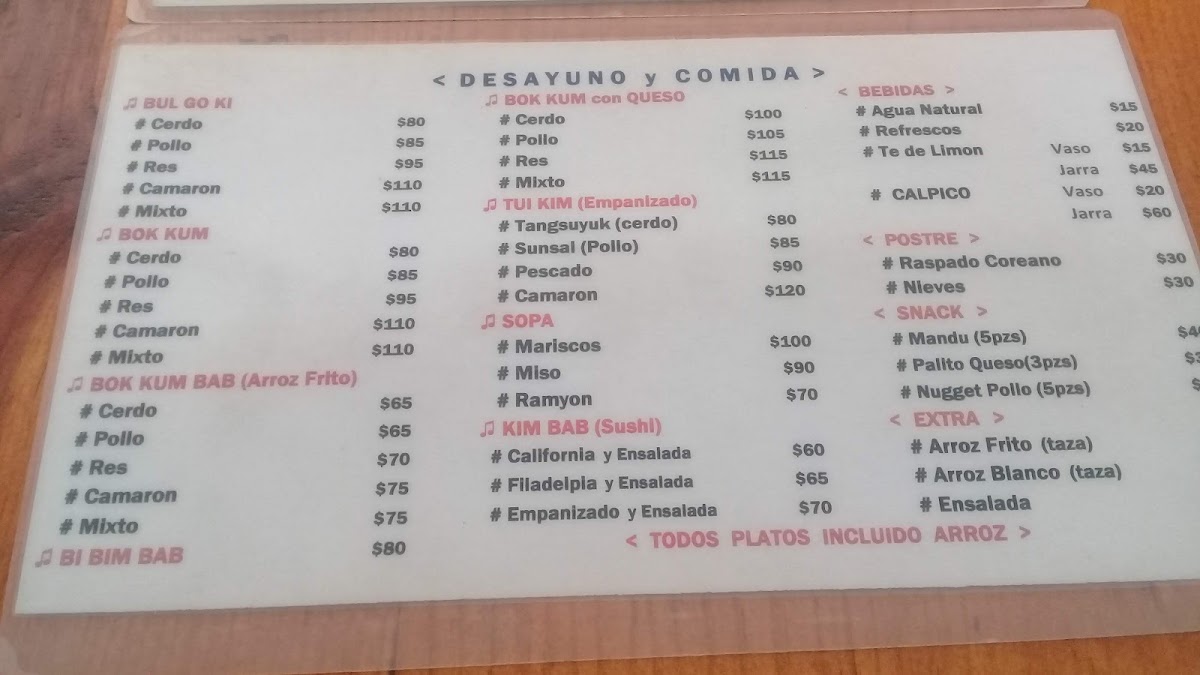Menu Seoul Restaurant-6