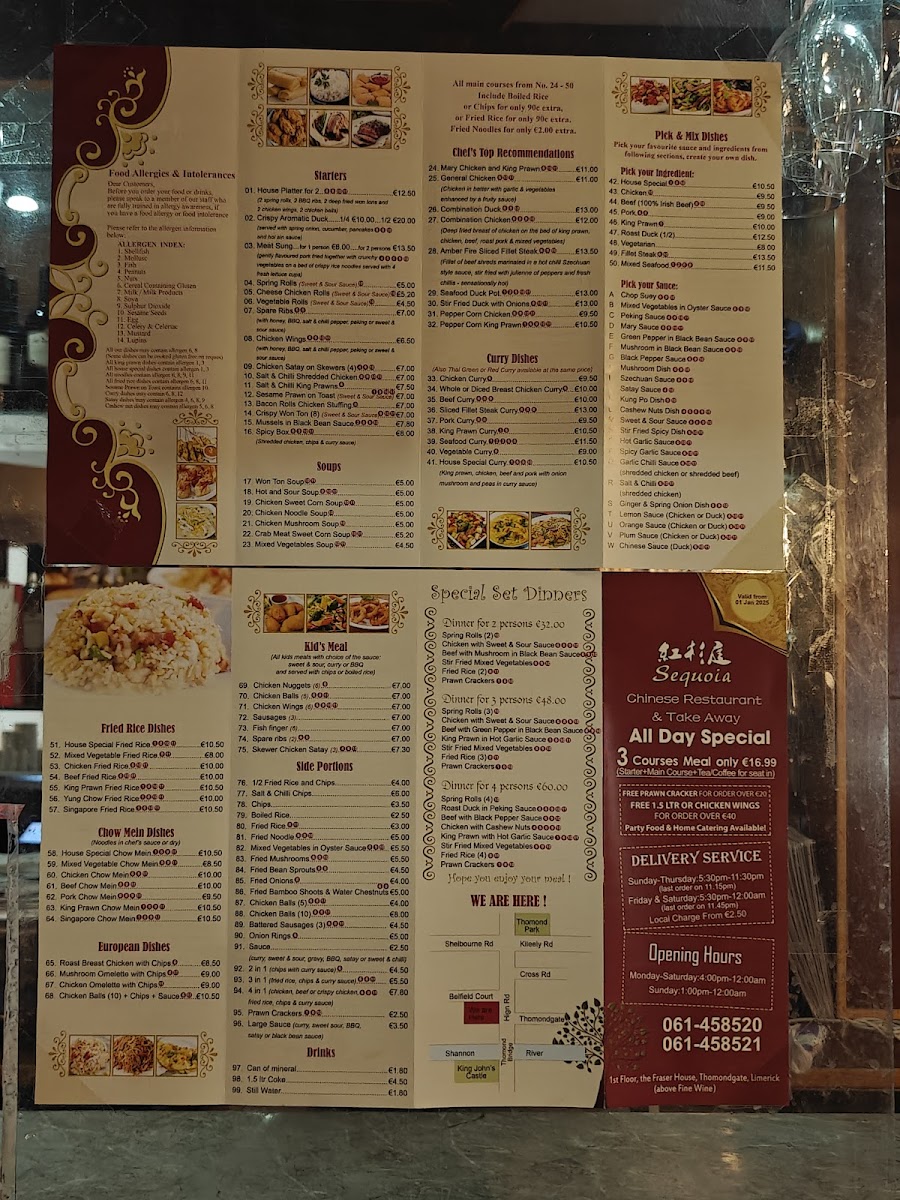 Menu Sequoia Chinese Restaurant-1