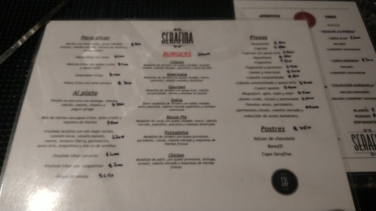 Menu Serafina Resto Bar-10