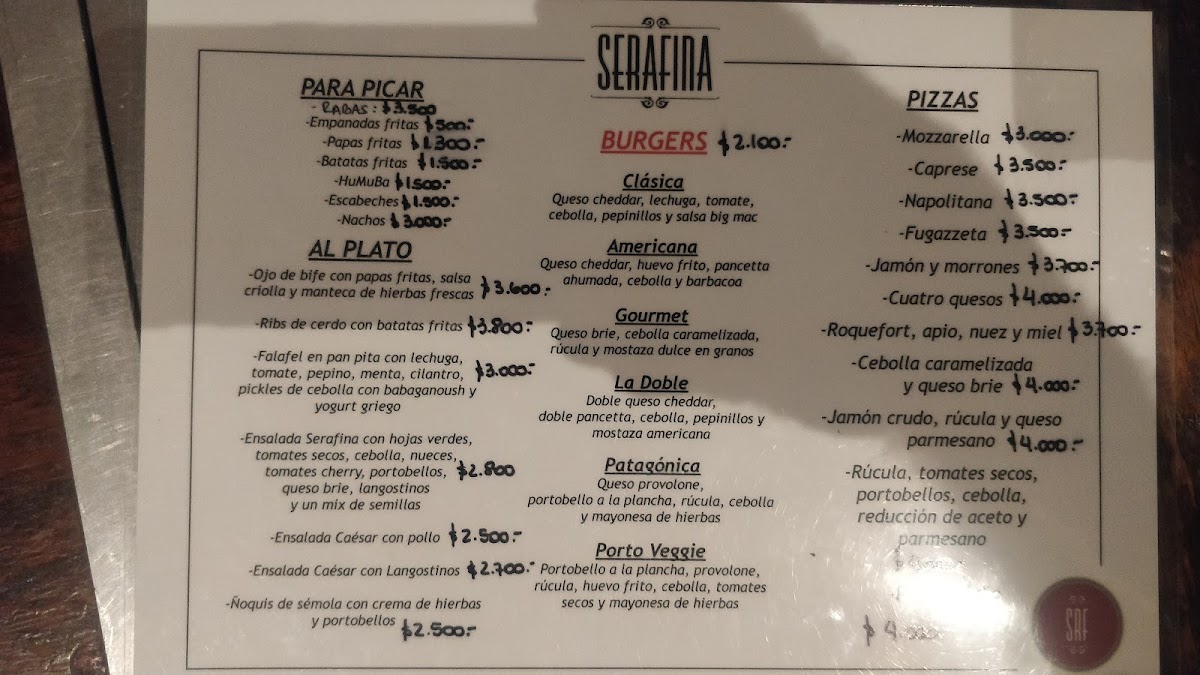 Menu Serafina Resto Bar-2