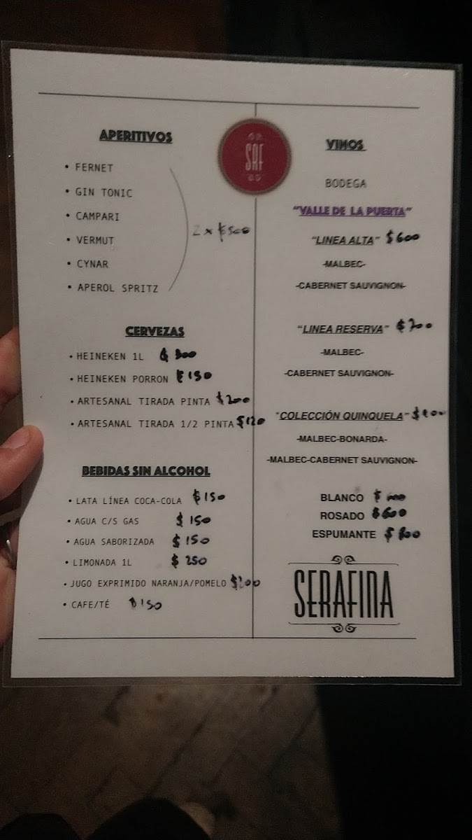 Menu Serafina Resto Bar-5