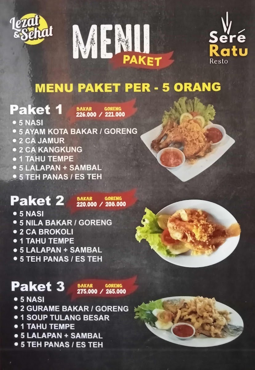 Menu Sere Ratu Resto-1