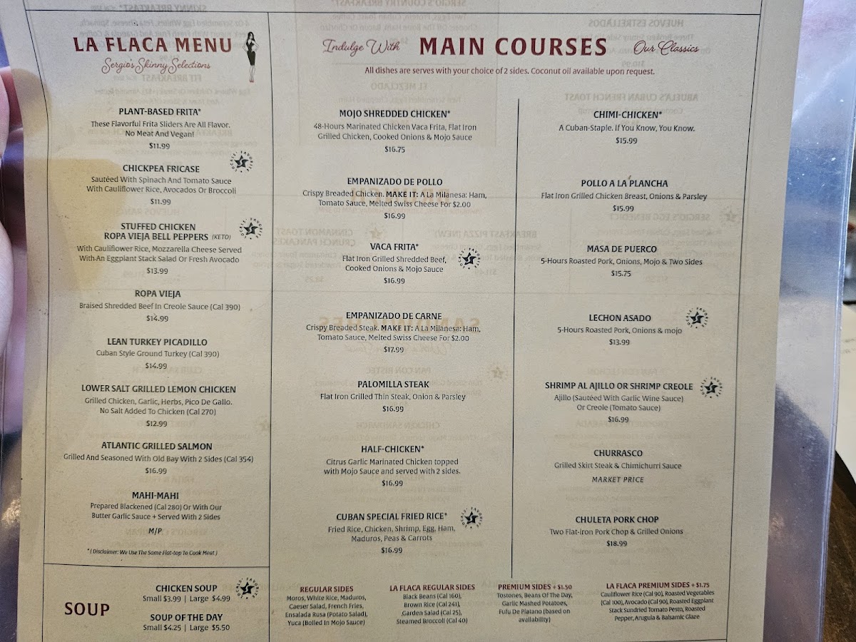 Menu Sergio's Restaurant-10