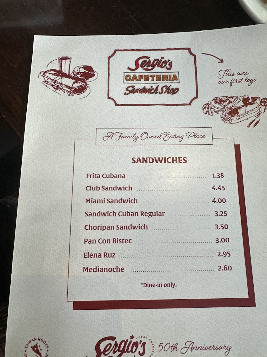 Menu Sergio's Restaurant-4