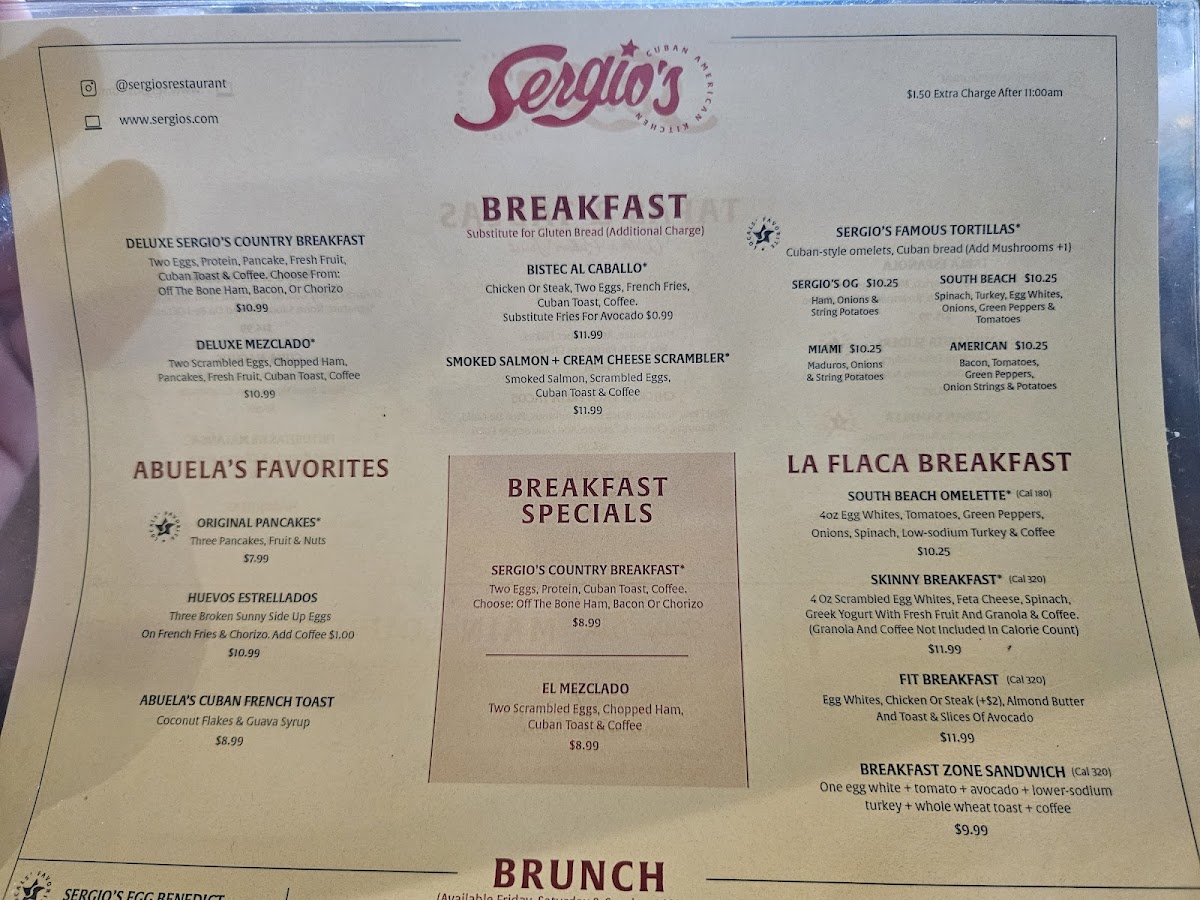 Menu Sergio's Restaurant-8