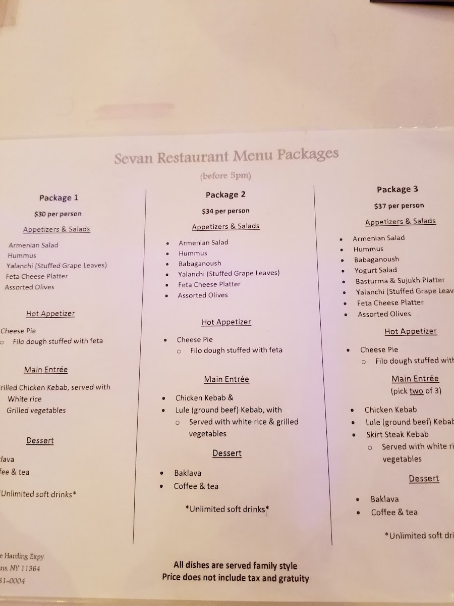 Menu Sevan Restaurant & Catering-4