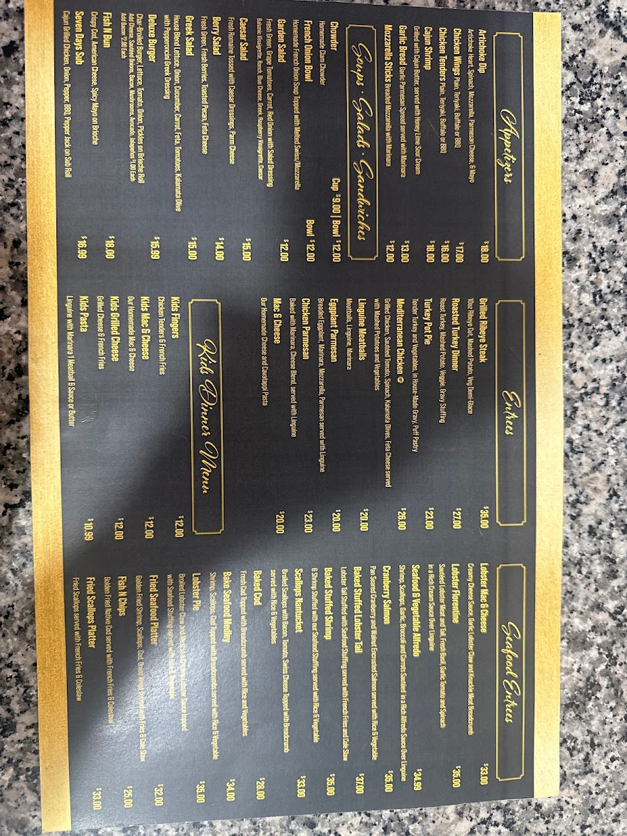Menu Seven Days Restaurant-2