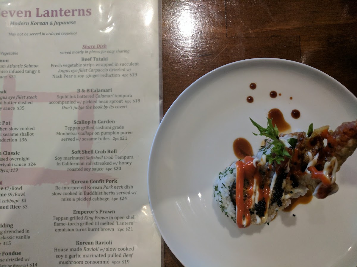 Menu Seven Lanterns Sylvania-7
