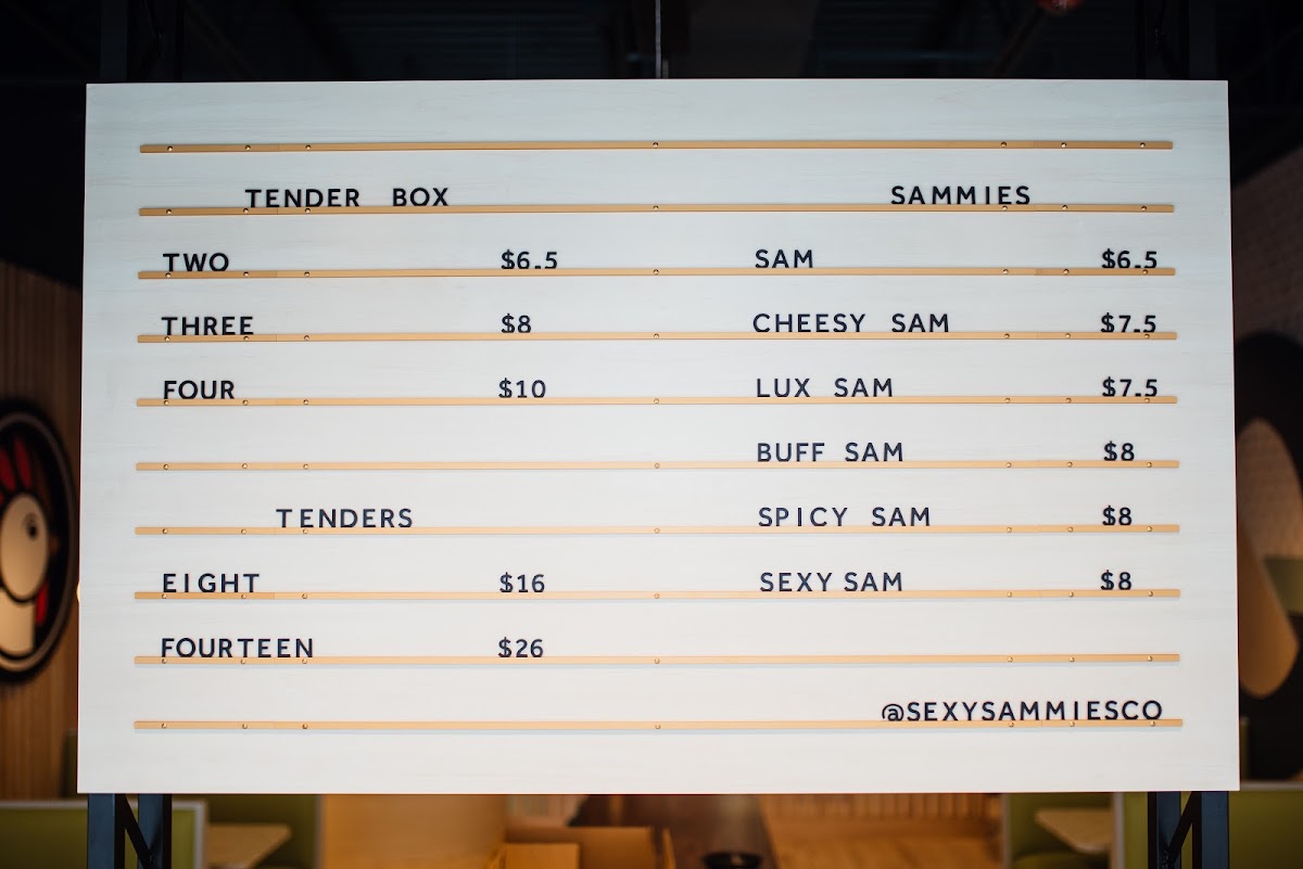 Menu Sexy Sammies 10Th-1