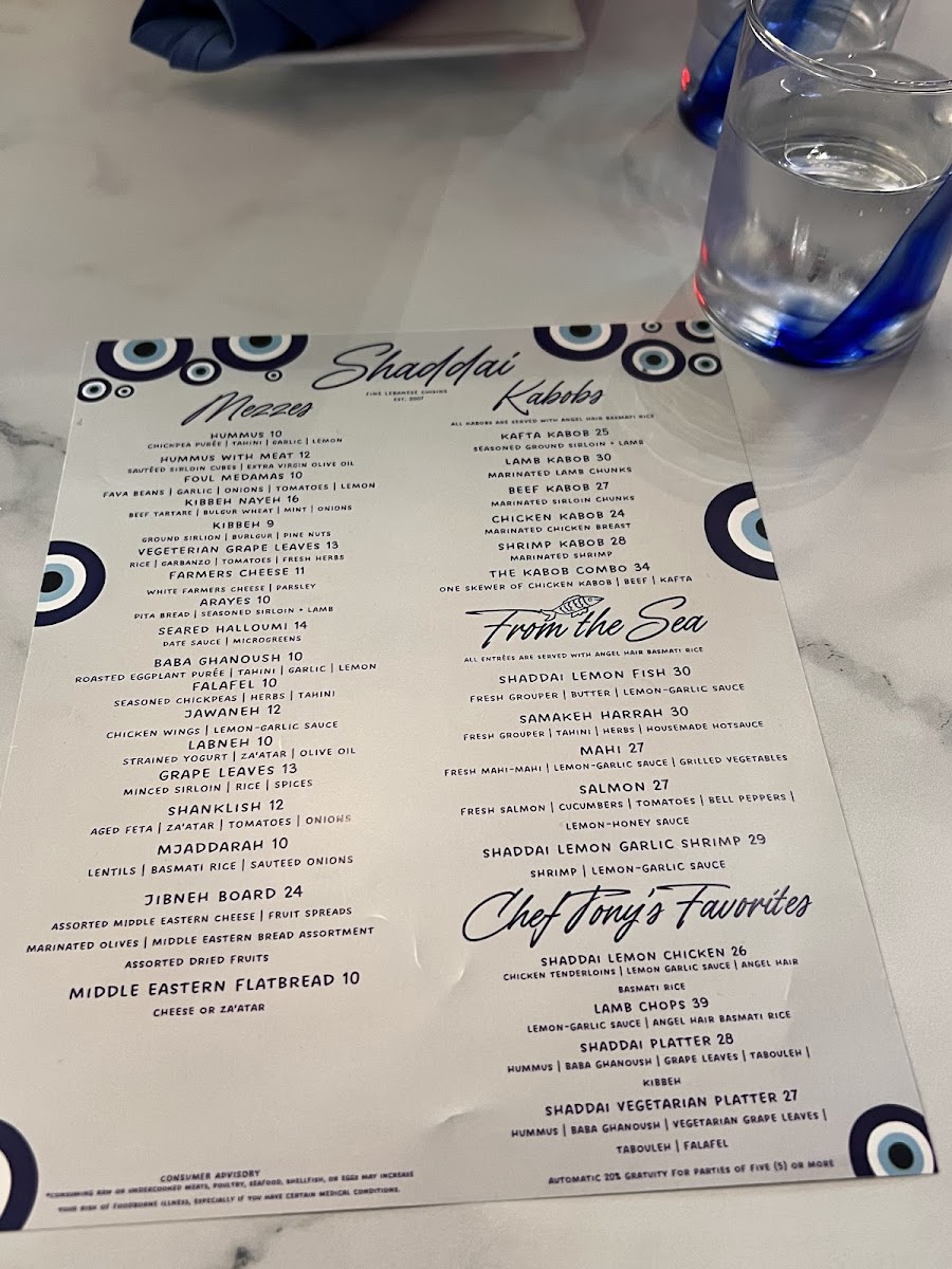 Menu Shaddai Fine Lebanese Cuisine-6